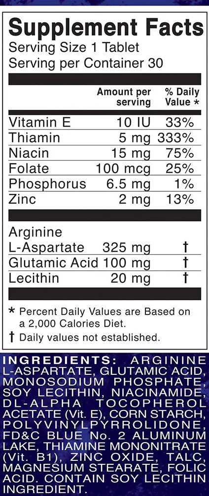 Sukrol Vigor Para Hombres Suplemento Dietético Con Arginina - 30 Tabletas - Imagen 2