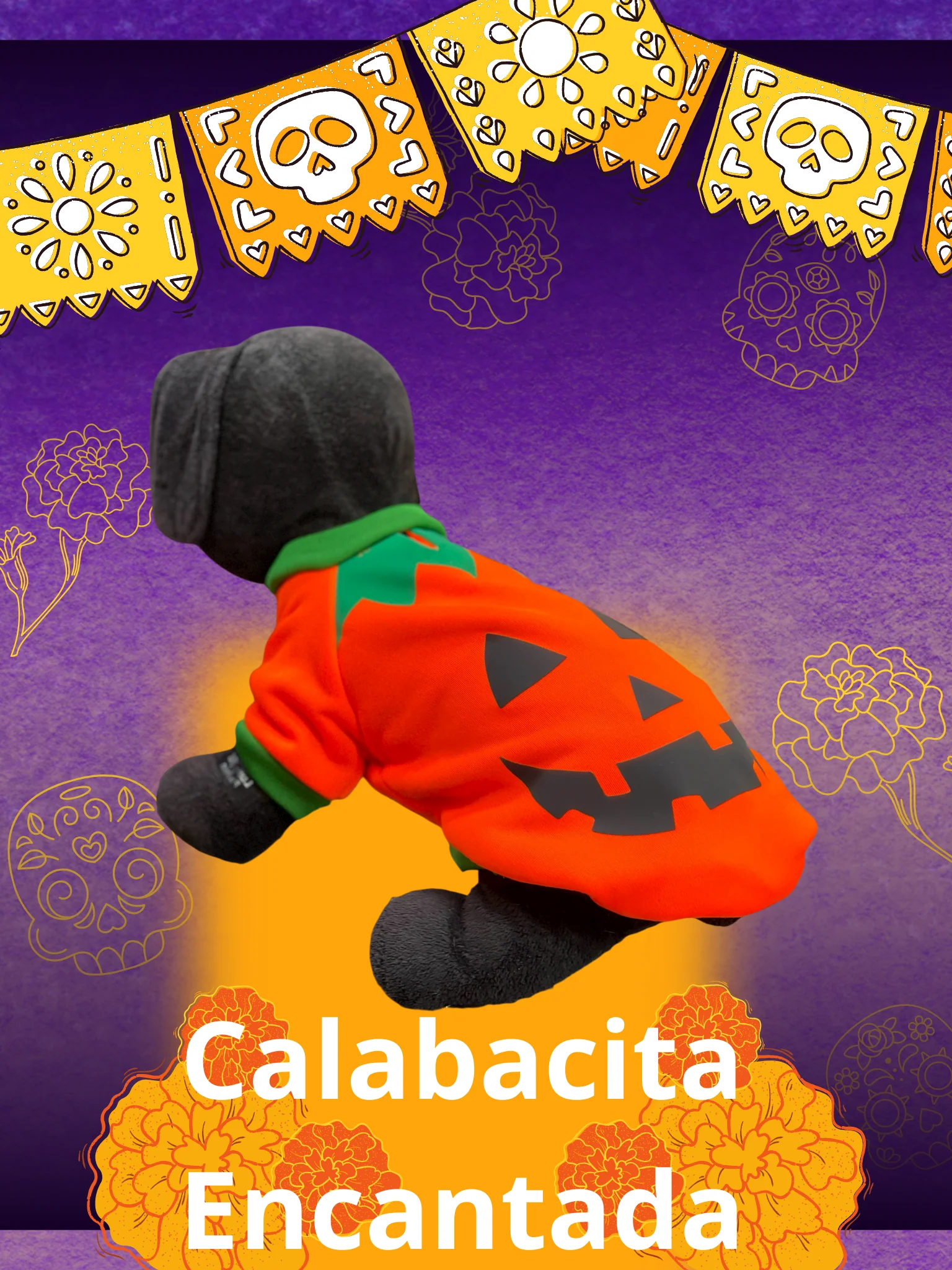 Disfraz para Perro “Calabacita Encantada” 🎃🐾 - Imagen 2