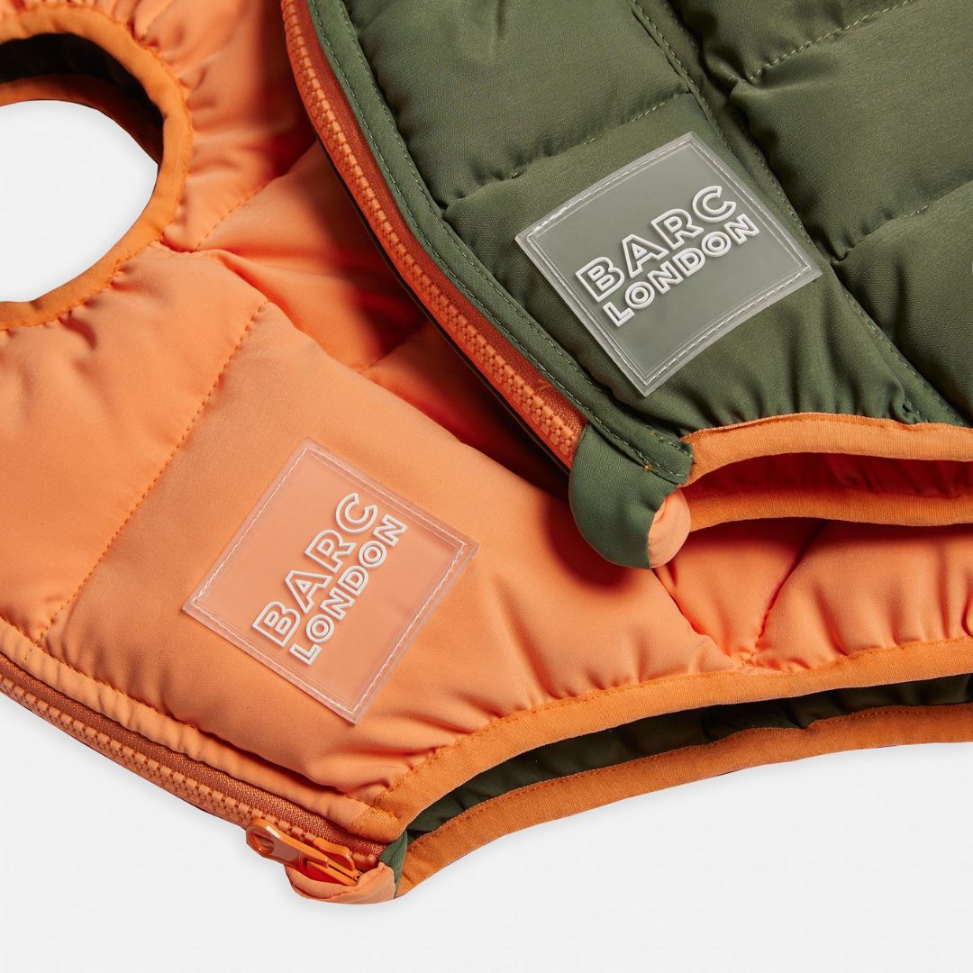 BARC LONDON- Anorak reversible verde/naranja - Imagen 3
