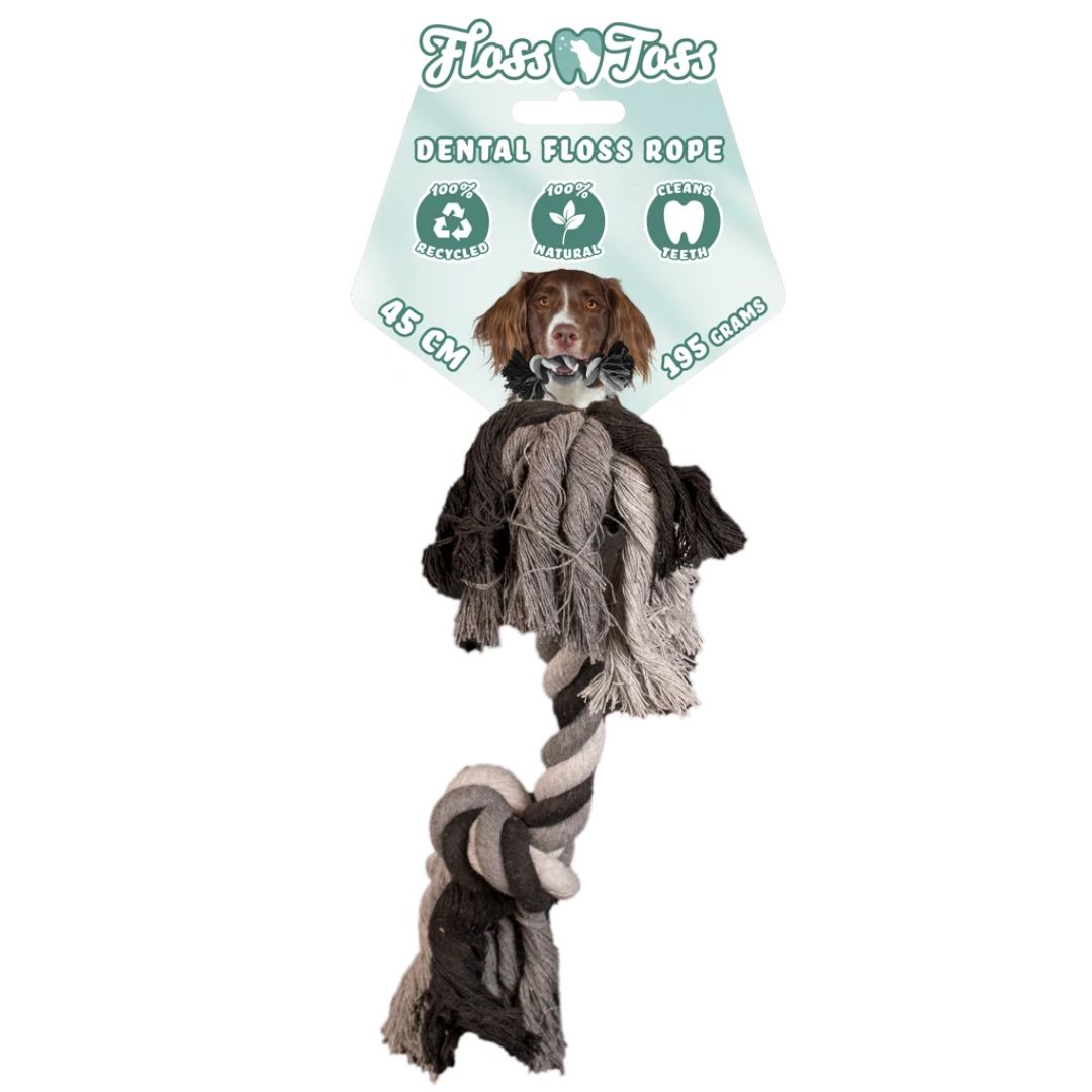 Floss Toss – Cuerda de algodón natural de 45cm