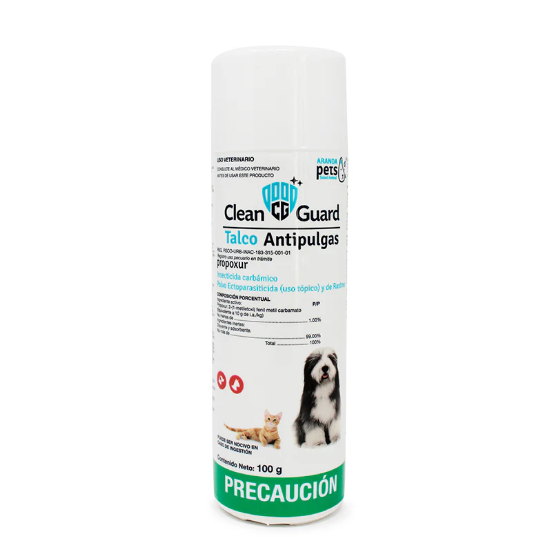 Talco antipulgas clean guard