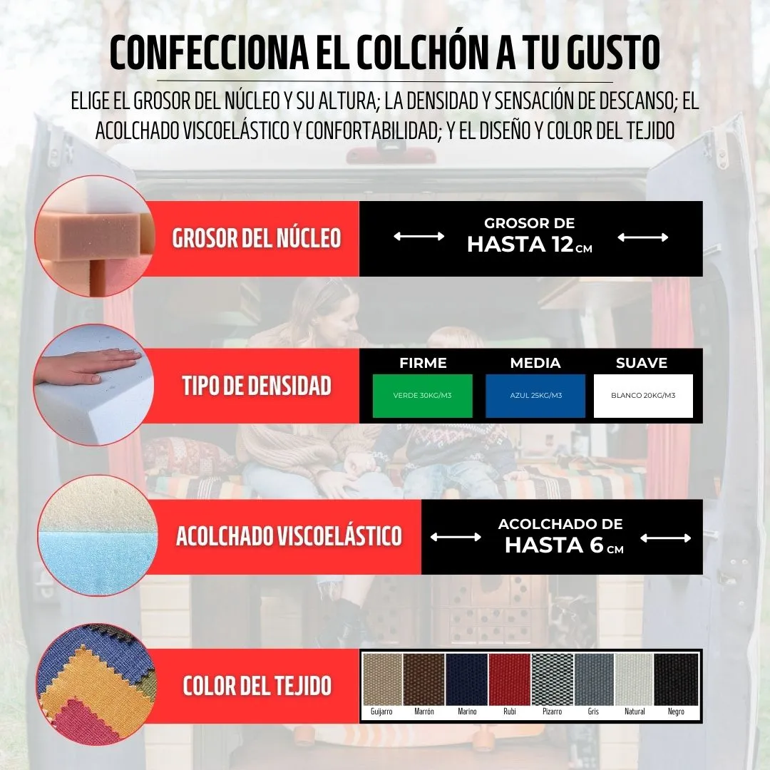 Colchón para Volkswagen Transporter T6 - Imagen 7