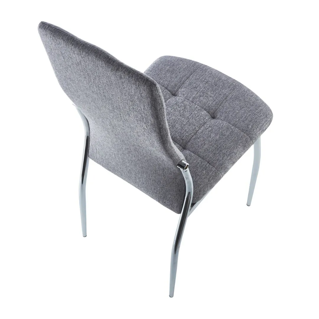 SILLA DE COMEDOR CROMADA (Pack 4 uds) - Imagen 2