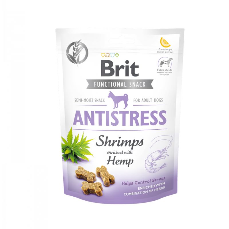 Snacks Funcional Antiestrés Gambas y cáñamo – Brit