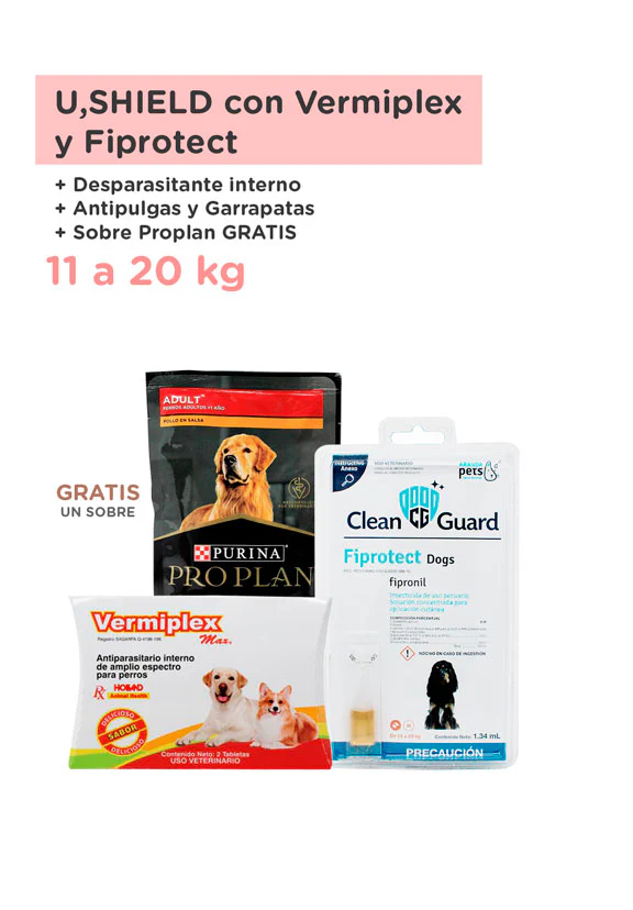 U,SHIELD Vermiplex Max + Fiprotect - Imagen 3